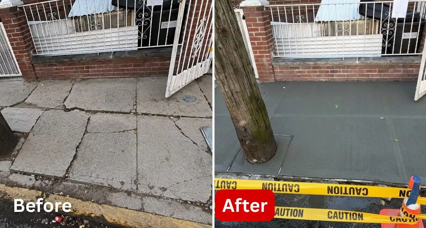 before-and-after-sidewalk-repair-in-flushing